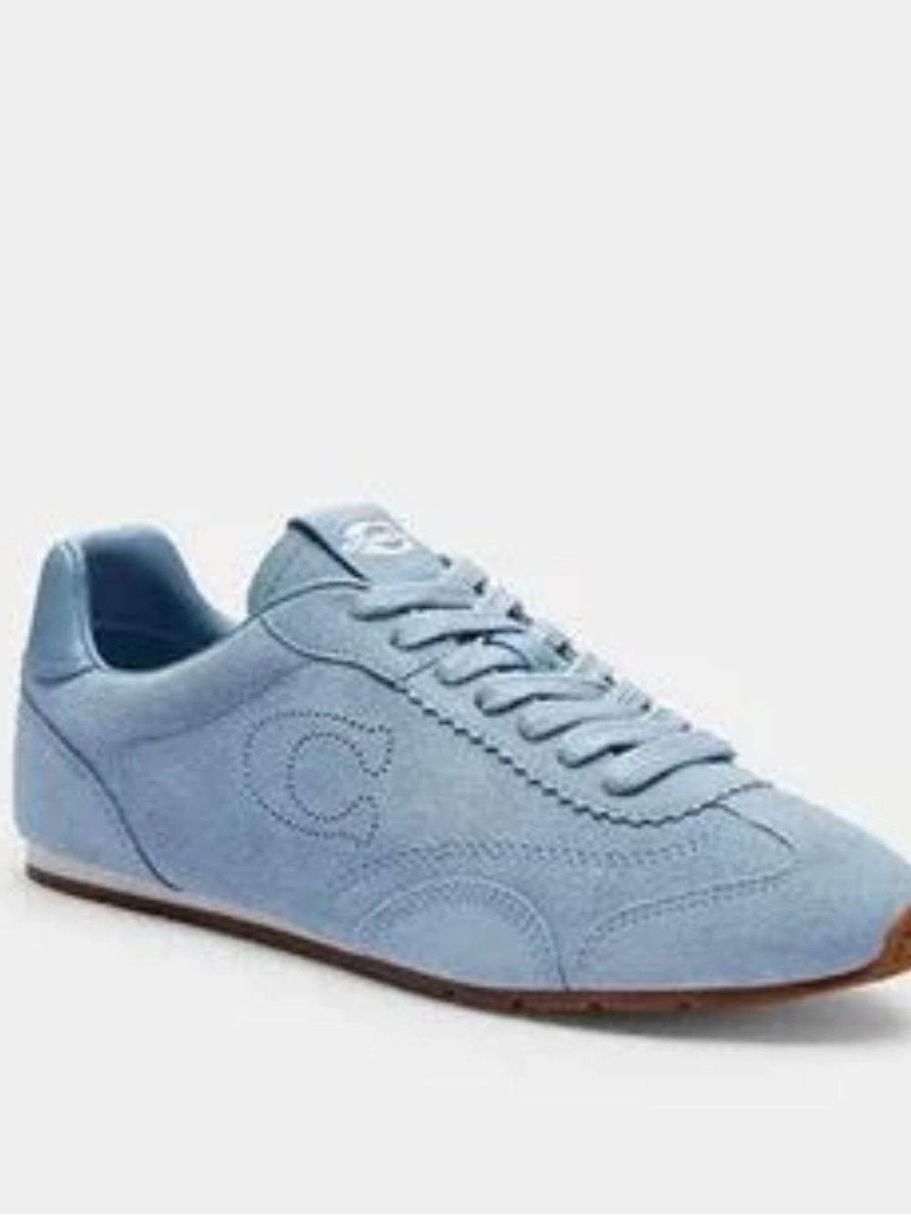 Coach Woman Flat  Light Blue  Sneakers